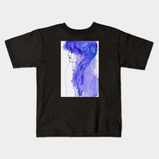 The girl with the lavender hair Kids T-Shirt